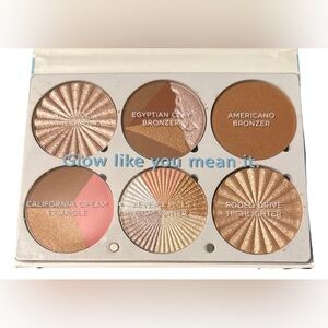 OFRA On The Glow Highlighting & Bronzing Palette for Women Bronze & Pink Shades